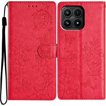 Pouzdro na mobilní telefon Floralis knížkové pouzdro na Xiaomi 17 - červené