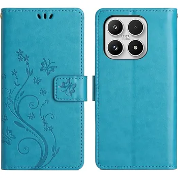 Pouzdro na mobilní telefon Flowers knížkové pouzdro na Xiaomi 17 - modré