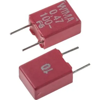 Fóliový kondenzátor, řada: MKS2 470nF ±10procent 63 V ac, 100 V dc, Průchozí otvor WIMA
