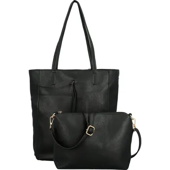 Kabelka Stylový dámský koženkový set kabelek Kenza, černý