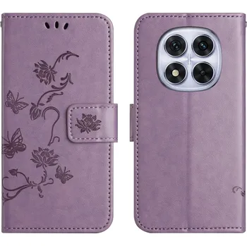 Pouzdro na mobilní telefon Flower knížkové pouzdro na Xiaomi Redmi Note 15 Pro+ 5G/Xiaomi Poco M8 Pro 5G - světlefialové