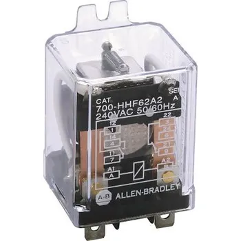 Relé Relé bez blokování DPDT Montáž na přírubu 24V ac 700-HHF