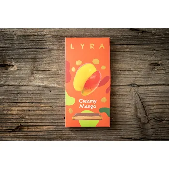 Čokoláda Čokoládovna Lyra CREAMY MANGO - mléčná čokoláda s náplní mango