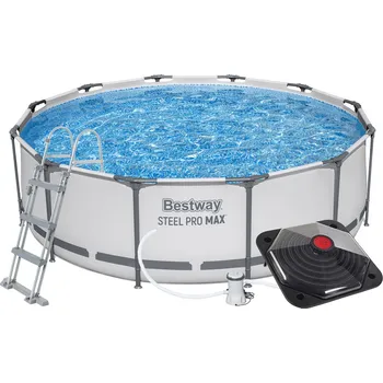 Bazén Bestway 56418SOP Bazén Steel Pro Max 3,66 x 1 m se solárním ohřevem pyramidovým