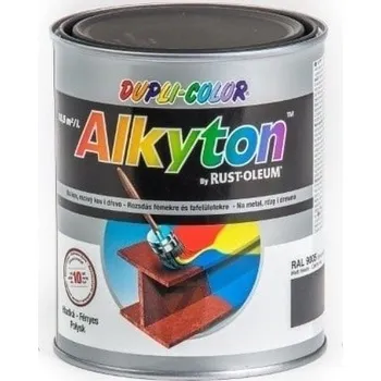 barva na kov Alkyton antikorozní barva RAL 9005 černá matná 750 ml