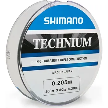 Shimano Technium tmavě šedý, 0,165 mm/200 m