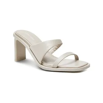 Dámské pantofle Nazouváky Calvin Klein Heel Slide 70 Lth HW0HW02072 Béžová 41