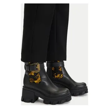 Dámské kozačky Polokozačky Versace Jeans Couture 79VA3S84 Černá 35