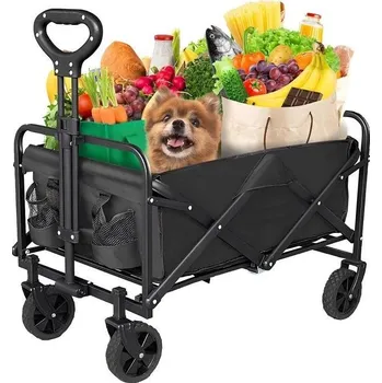 Zahradní vozík Plážový kempingový vozík, teleskopická rukojeť