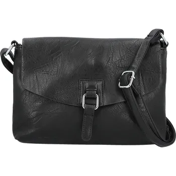 Kabelka Trendy dámská koženková crossbody kabelka Derika, černá