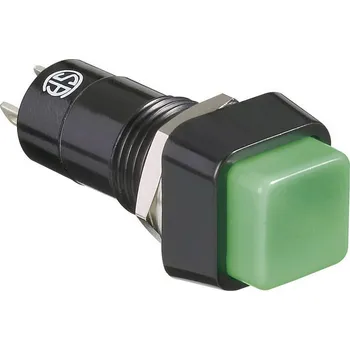 TRU COMPONENTS TC-R13-23A-05GN, 1587864 tlačítko, 12.2 mm, 250 V/AC, 1.5 A, 1 ks