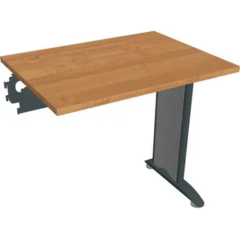 Psací stůl Stůl prac řetěz rovný - FE 800 R - OLŠE , ČERNÁ Ral 9005