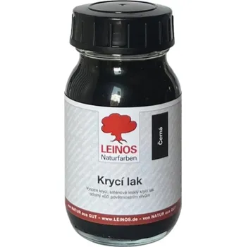 Barva na dřevo LEINOS naturfarben LEINOS 840.913 Krycí lak saténově lesklý Černá 0,1 L (100 ml)