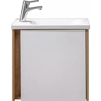 Koupelnový nábytek Lavedo Susie 50 skříňka s umyvadlem z litého mramoru Wotan Oak