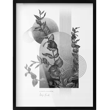 Obraz Černá stylová foto Rámeček na fotografie do předsíně, pracovny, 60 x 80 cm