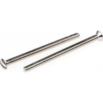 Šroub Strojní šrouby, Niklování, Mosaz hlavice Vyvýšený (zápustný), velikost závitu: M3.5 50.0mm 0.60mm