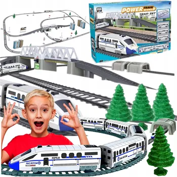 Vláček a vláčkodráha Obrovská elektrická vláčkodráha Pendolino 914 cm Y113