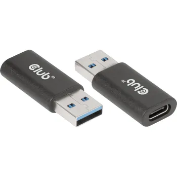 Elektrická zásuvka club3D USB adaptér USB 3.2 Gen1 USB-A zástrčka, USB-C ® zásuvka 0 m černá CAC-1525