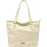 Kožená kabelka MiaMore 01-058 DOLLARO - béžová