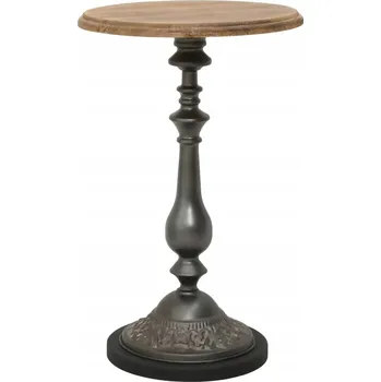 Konferenční stolek Stolek VidaXL kulatý 40 x 40 x 64 cm, odstíny hnědé