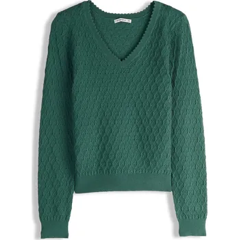 Dámský svetr GATE Pulóvr s véčkovým výstřihem 40 226-0098/4591