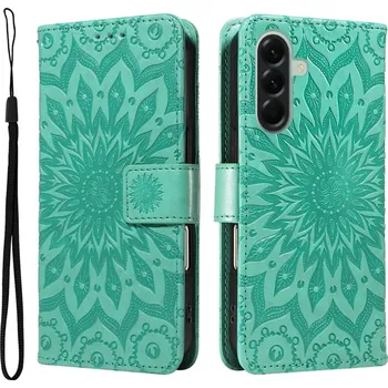 Pouzdro na mobilní telefon Sunflower knížkové pouzdro na Samsung Galaxy A57 5G - modrozelené