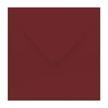 Obálka Poštovní obálka tmavě červená 130x130mm