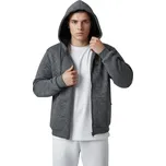 BlueJeans Pánská nadměrná zateplená mikina HONZA Barva: Šedá, Velikost: 5XL