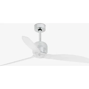 DECO FAN M, chrom, stropní LED ventilátor s DC motorem - FARO