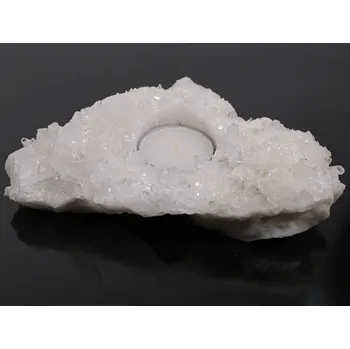 Svícen Magieprirody.cz Křišťál svícen 0.700 kg - svícen na svíčku přírodní #K1717