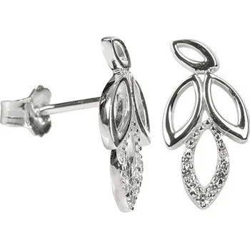 Náušnice Silver Cat Půvabné stříbrné náušnice s krystaly SC150 + 2 měsíce na vrácení zboží