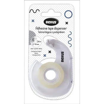 Školní PRŮHLEDNÁ LEPICÍ PÁSKA s ODKLADAČEM 19mm x 33m Kancelářská PÁSKA