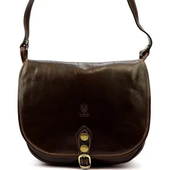 Kabelka Kožená kabelka Florence 8863 - tmavě hnědá