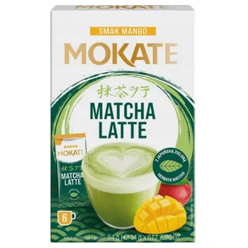 Káva Mokate Matcha Latte Mango 6 × 14 g