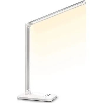 Lampička SLATOR QM019 STŘÍBRNÁ LED STOLNÍ LAMPA