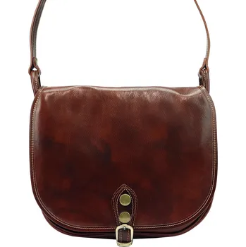 Kabelka Kožená crossbody kabelka Florence 8863 hnědá
