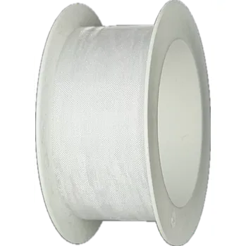 Stuha Stuha organzová ORGANDY Pure White bílá 25mm x 5m (4,-Kč/m) (Stuha organzová, barva čistě bílá, průsvitná, oboustranná, čistě řezaná Hot Cut)