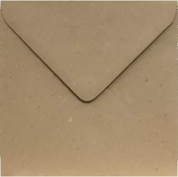 Obálka Poštovní obálka kraftová (hnědá) recyklovaná 130x130mm