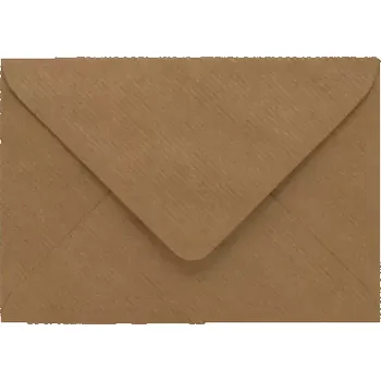 Obálka Poštovní obálka kraftová (hnědá) žebrovaná 62x94mm