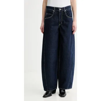 Dámské džíny Džíny Levi's SUPER BAGGY BARREL 003NF námořnická modř 59J, vel. 26/32