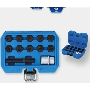 Nářadí pro automobil Brilliant Tools BT691210 Souprava zámků ráfků, pro vozidla Mercedes, 12dílná