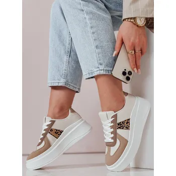 Dámské tenisky Dámské tenisky na platformě MODNIKKI ZY0874 Barva: Khaki, Velikost: 39