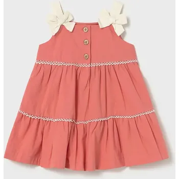 Dívčí šaty Dětské bavlněné šaty Mayoral 1924.4J.Baby.PPY2 růžová 38X, vel. 68