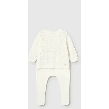 Dětská bavlněná souprava Mayoral Newborn 1594.2D.Newborn.PPY2 béžová 12X, vel. 65