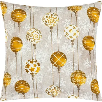 Vánoční dekorace Povláček Vánoce - koule zlaté 40x40 cm