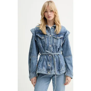 Pánská větrovka Džínová bunda BOSS Orange C CHINCHED JACKET 50552472 modrá 55J, vel. L