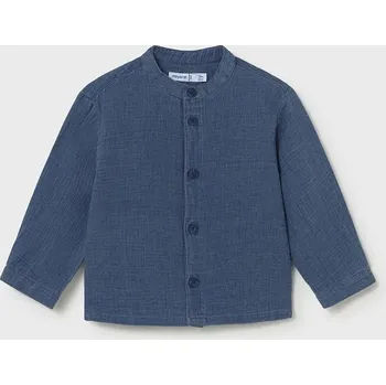 Dětská bavlněná košile Mayoral 1117.3C.Baby.PPY2 námořnická modř 59X, vel. 74