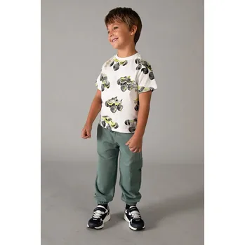 Chlapecké kalhoty Dětské tepláky Mayoral 3582.5F.Mini.PPY2 zelená 77X, vel. 110