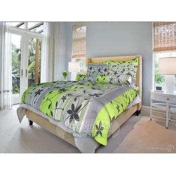 Povlečení Krepové povlečení Koso růžové 70 x 90, 140 x 200 cm