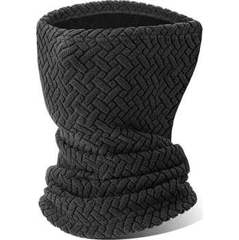 Pokrývka hlavy WEST BIKING Zimní kukla z veluru ČERNÁ